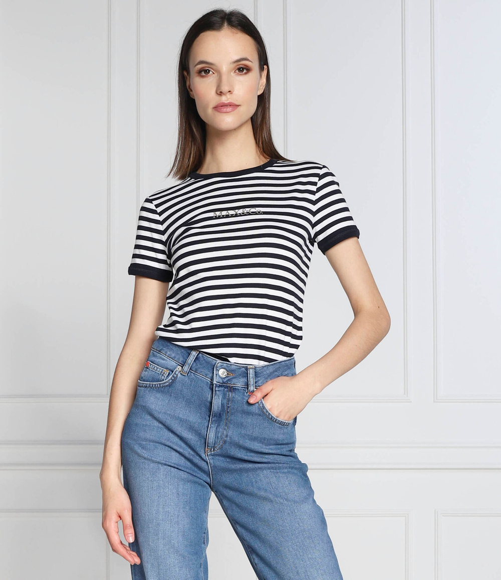 футболка logotee MAX&amp;Co. - темно-синий(497491)