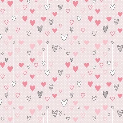 Розовые сердечки на розовом фоне