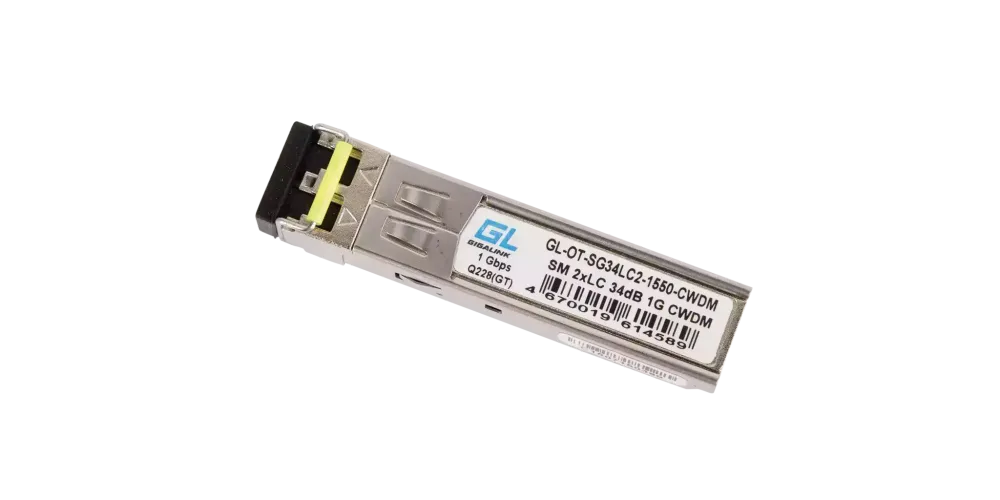 Модуль GIGALINK SFP, CWDM, 1Гбит/c, два волокна, SM, DDM, 2xLC, 34dB