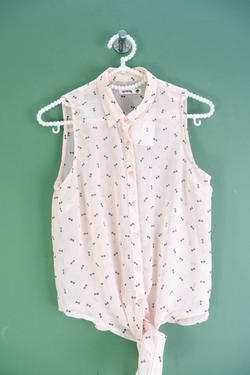 Блузка Sinsay с завязками, маркировка XS, визуально 42 размер