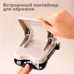 Дырокол DELI "EM35", до 35 листов, металлический корпус