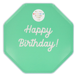 Тарелки большие цветные "Happy Birthday" 8 шт.