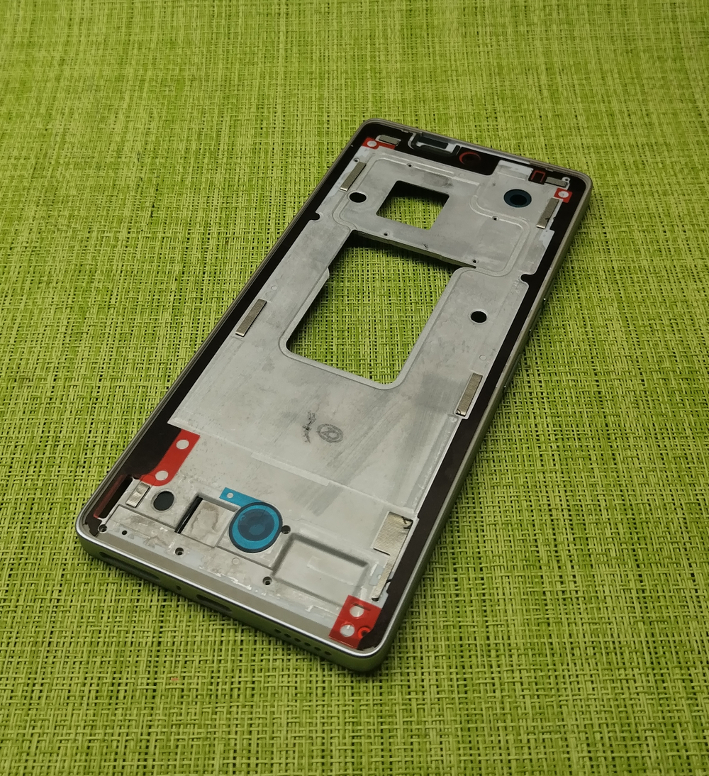 Tecno Camon 30 Pro (CL8) - рамка дисплея (корпус) + шлейф кнопок + кнопки + фиксатор (ORIG-SP)