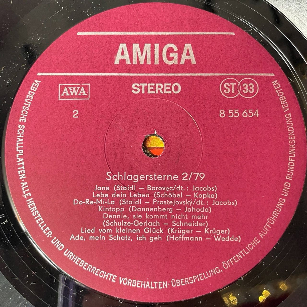 Винтажная виниловая пластинка LP Schlagersterne 2/79 (ГДР 1979)