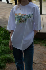 Футболка принт Деревня