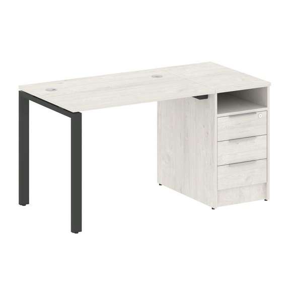 Метал Систем Рабочая станция с тумбой на П-образном м/к БП.РС-СТП-1.1