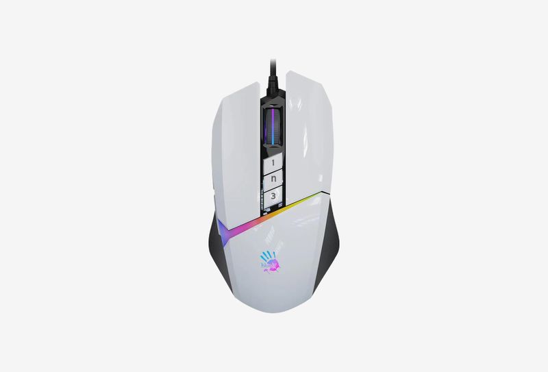 Мышь проводная A4Tech Bloody W60 Max White белый