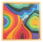 Деревянный конструктор "Четыре стихии малый", поддон, 23 детали