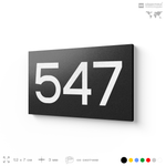Номер на дверь 547, табличка на дверь для офиса, квартиры, кабинета, аудитории, склада, черная 120х70 мм, Айдентика Технолоджи