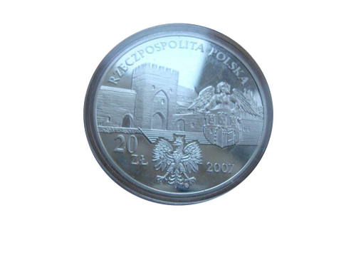 Польша 20 злотых 2007 Средневековый город Торунь Памятники Польши СЕРЕБРО