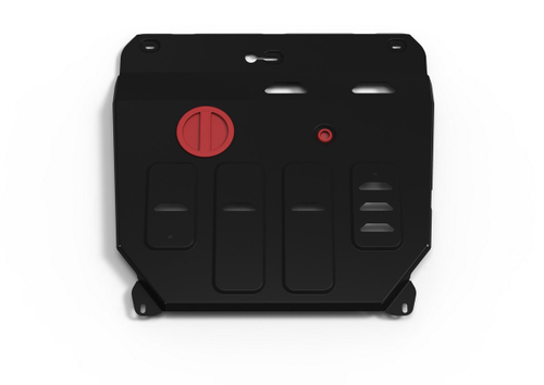 Защита картера и КПП АвтоБроня для Changan UNI-V АКПП 2023-н.в./Lamore АКПП 2023-н.в., сталь 1.8 мм, с крепежом, штампованная, 111.08912.1