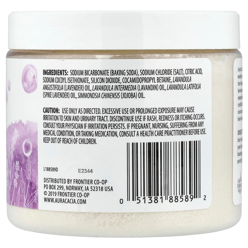 Aura Cacia, Ароматерапевтическая пена для ванны, расслабляющая лаванда, 14 унций (397 г)