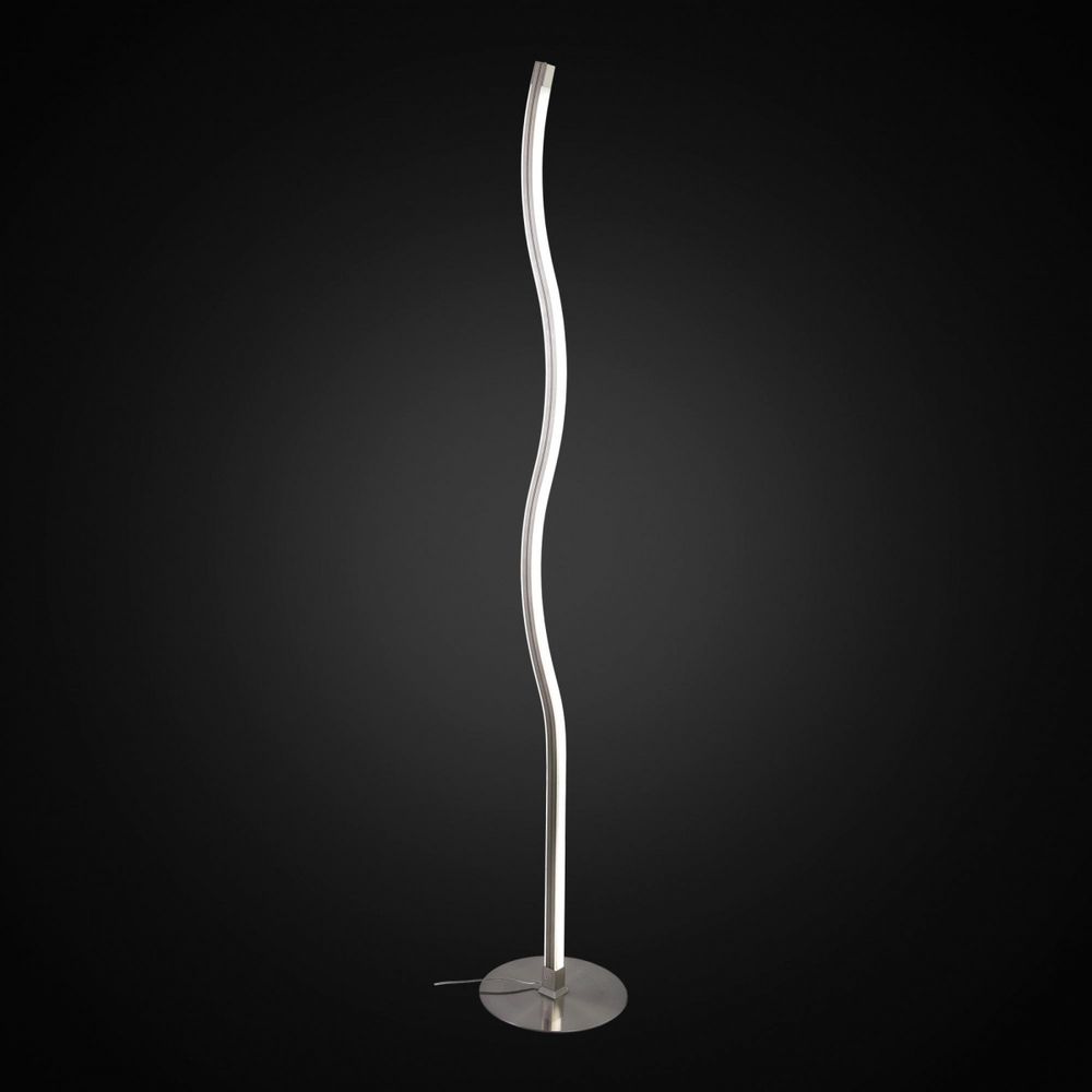 Citilux Гуффин CL804001 Торшер светодиодный с диммером Матовый Хром