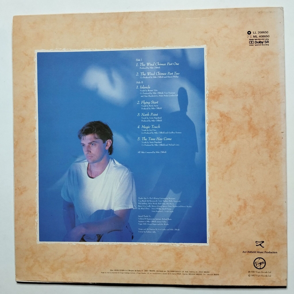 Винтажная виниловая пластинка LP Mike Oldfield Islands (Spain 1987)