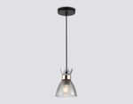 Светильник подвесной TR3406 BK/FGD/SM черный/золото/дымчатый E27 max 60W D135*1000