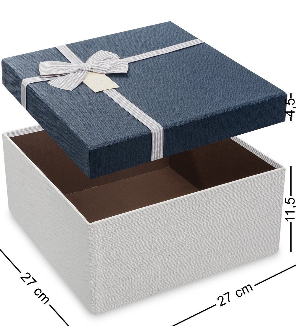 Packing Symphony WF-79-A Набор коробок из 3шт «Квадрат» цв.бел./син.