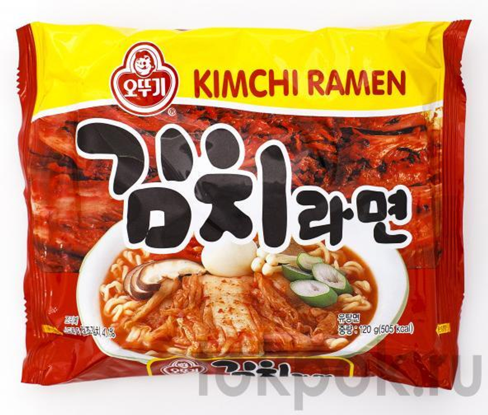 Лапша со вкусом кимчи Ottogi Kimchi Ramen, 120 гр