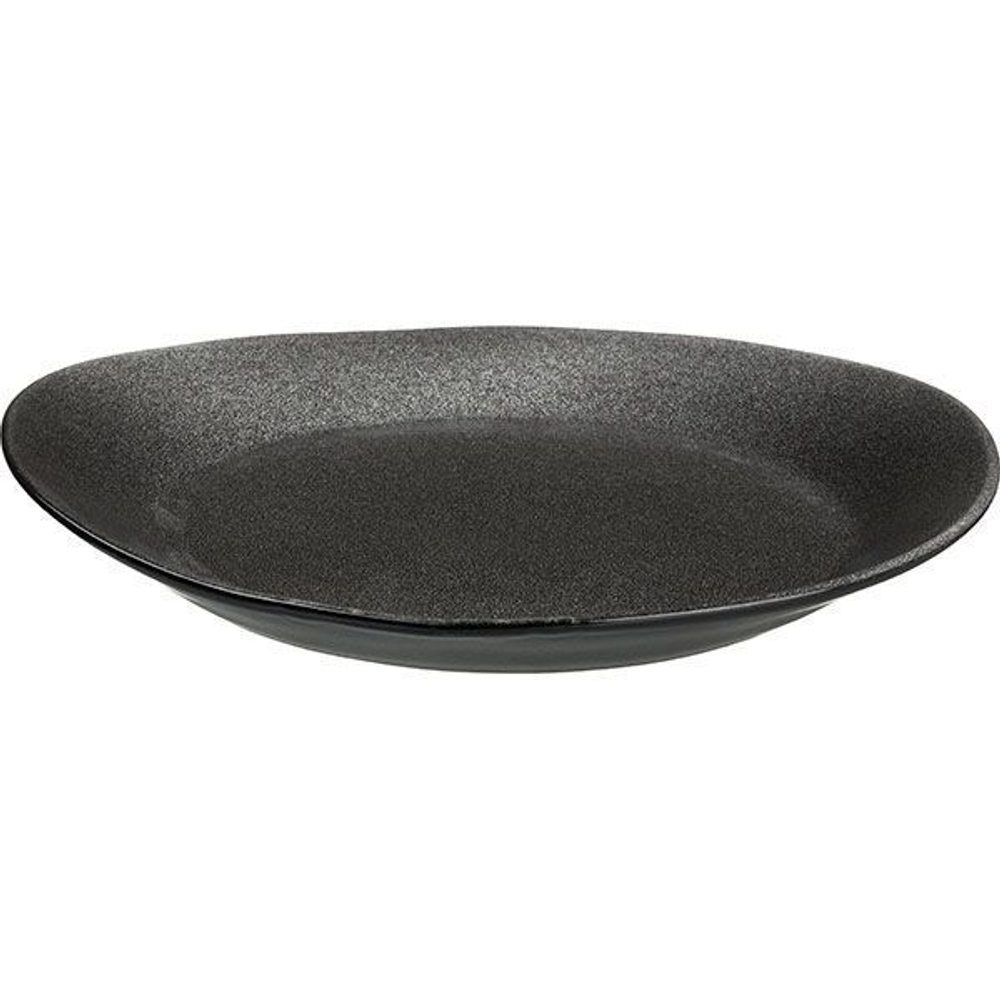 Тарелка «Млечный путь»;фарфор;,H=3,L=32,B=29см;черный,серый (Цвет: черный)