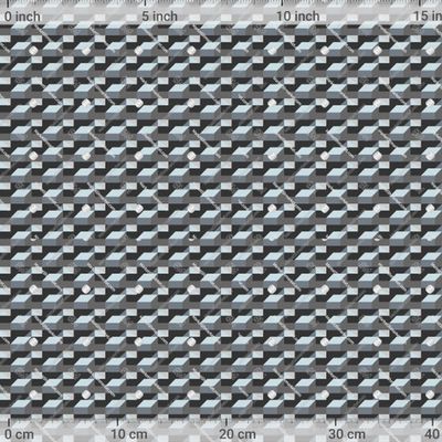 3d стальной принт с кубиками by barberry 1111 DPI