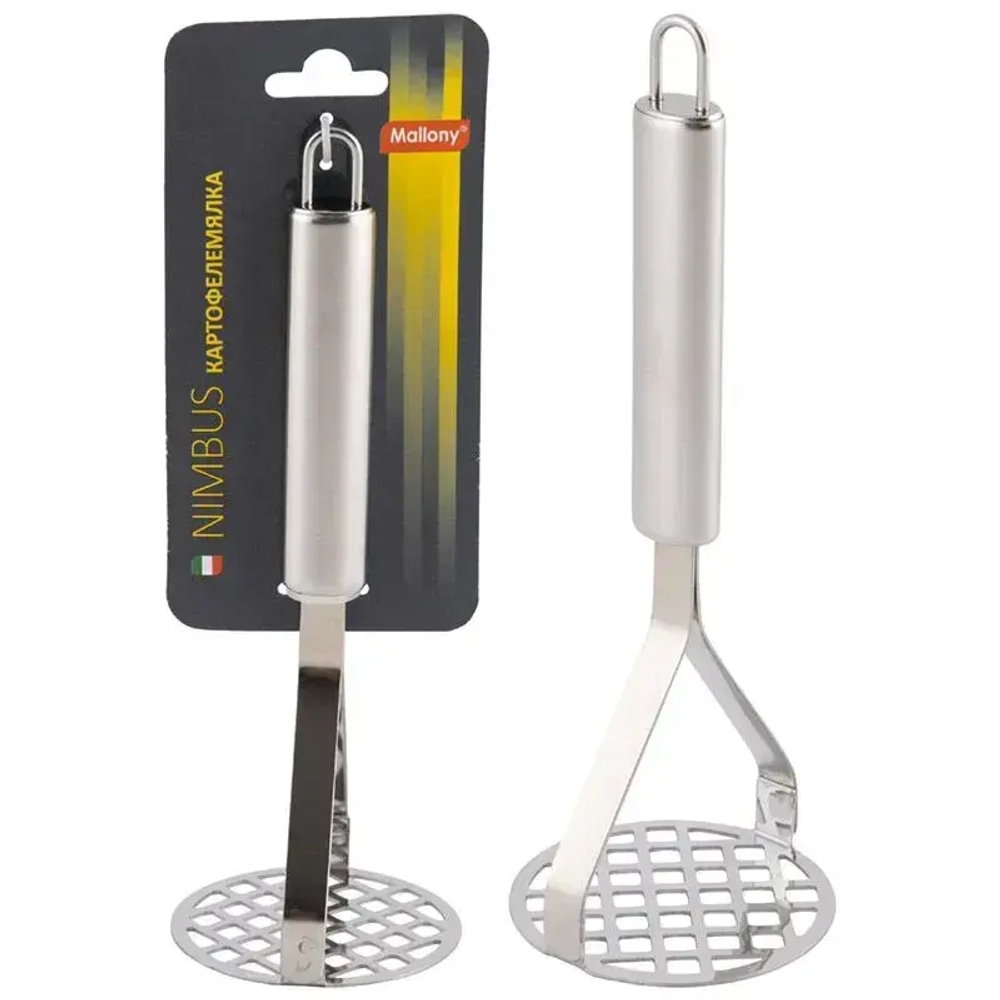 Картофелемялка из нержавеющей стали, NIMBUS, 21,5*7,5 см, овальная ручка с подвесом