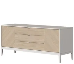 Тумба Fjord 2 двери 3 ящика (белый)