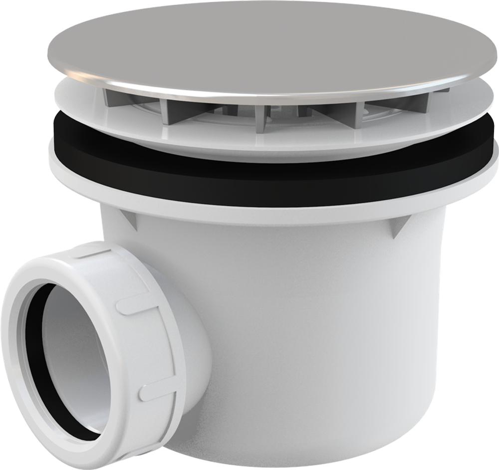 Сифон A49CR  для душевого поддона, хромированный