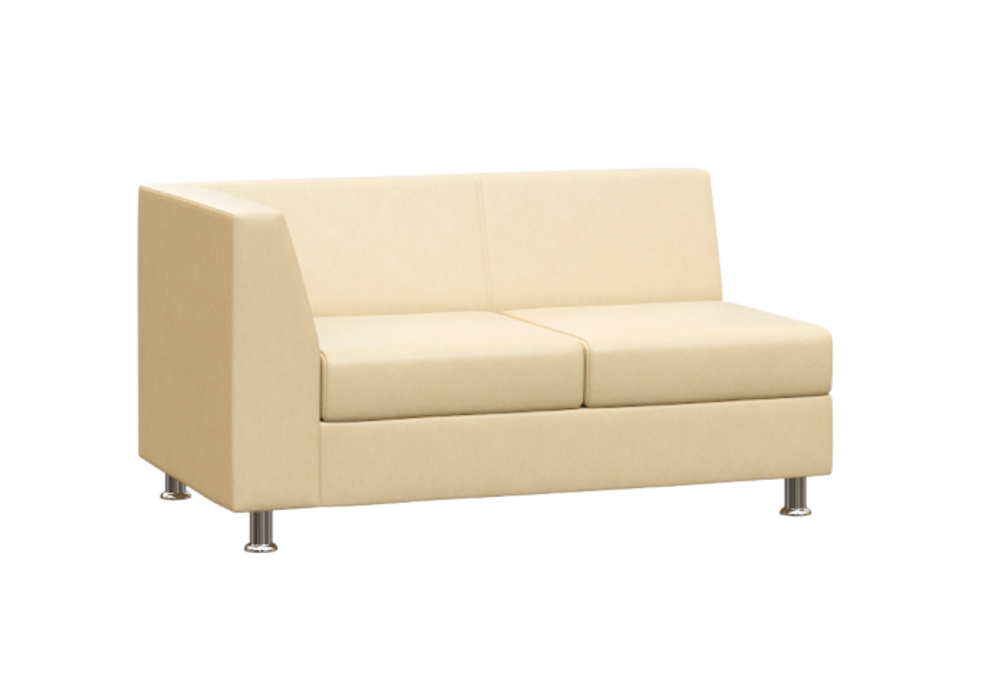 Секция с подлокотником двухместная ПРАЙМ