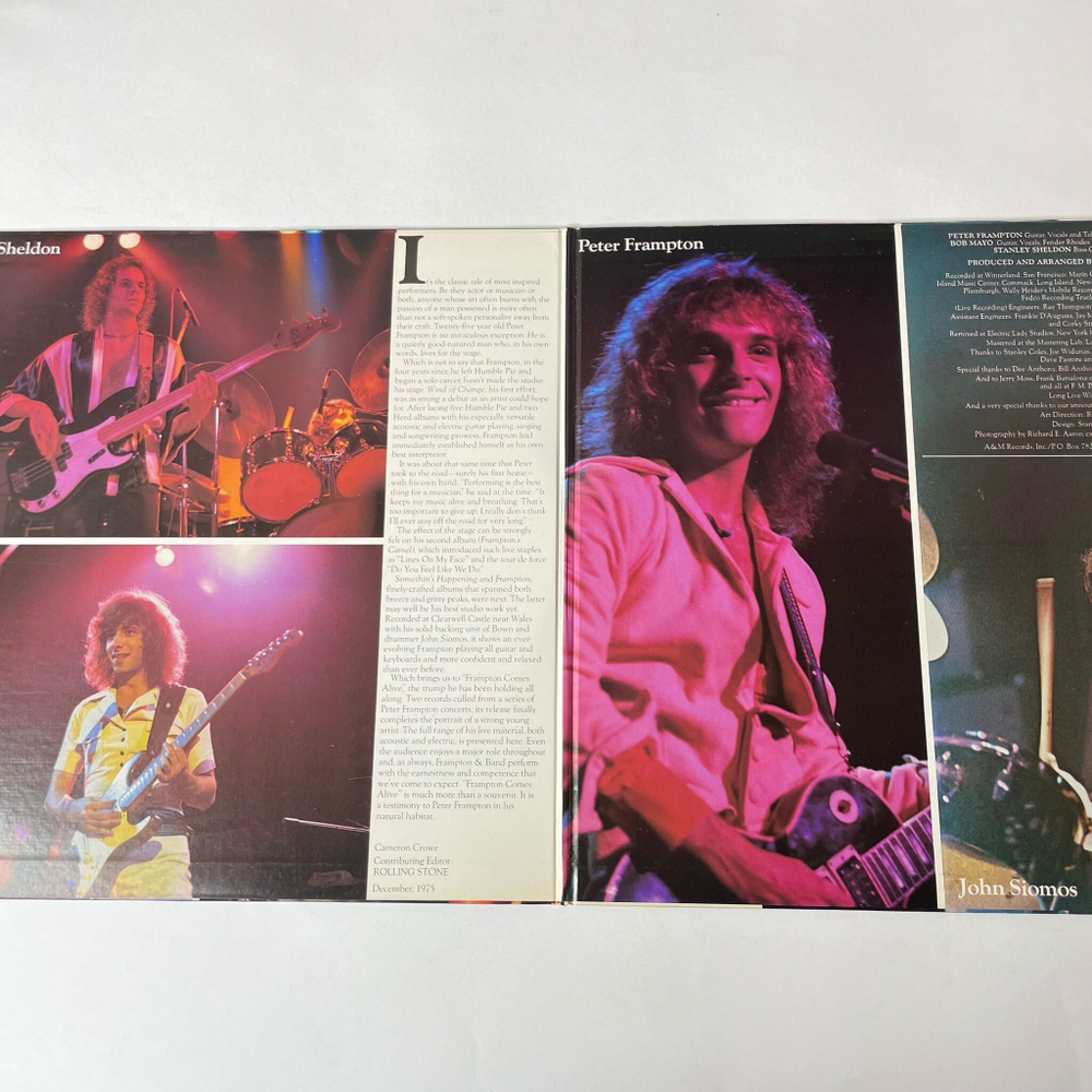 Винтажная виниловая пластинка LP Peter Frampton Comes Alive (Japan 1976) (Obi) Doobie Wah