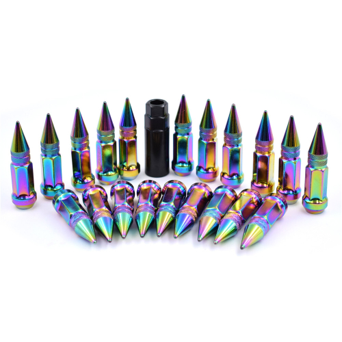 Гайки (12х1.5) Rays пуля, металлический цвет (20шт + ключ) (д30ш17в5) вес 1,530