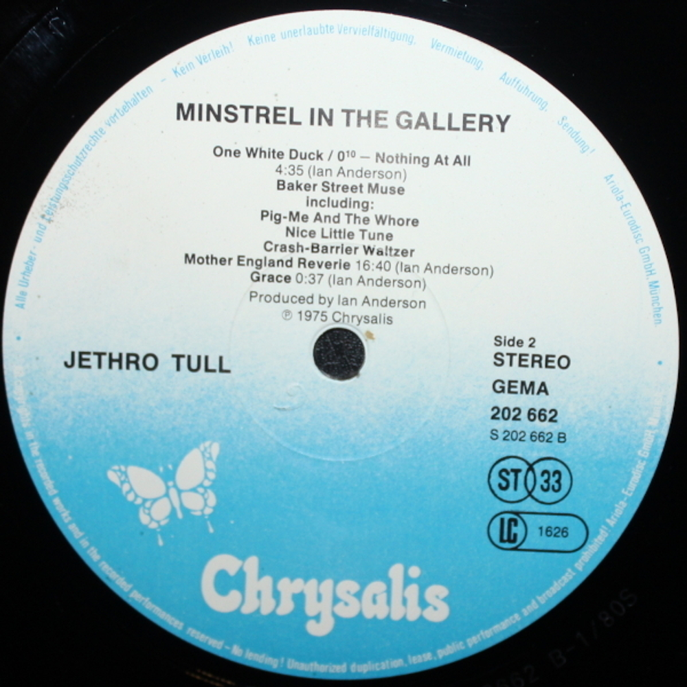 Jethro Tull / Minstrel In The Gallery (LP)