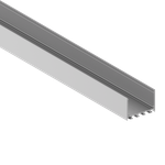 Накладной алюминиевый профиль, 50х35х3000. Цвет: Анодированное серебро,Серия:DN8ALE