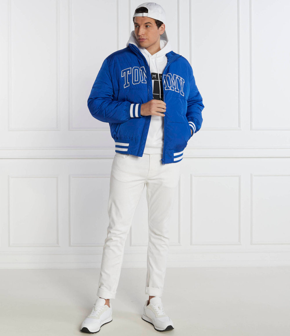 Куртка бомбер NEW VARSITY PUFFER Tommy Jeans - голубой(DM0DM17479)