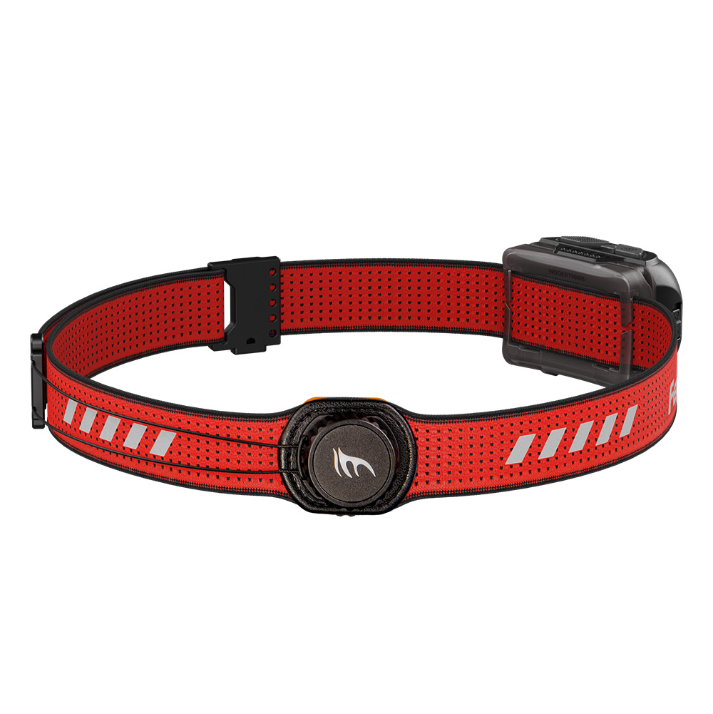 Фонарь Fenix налобный HL18R-T V2.0 черный с красным ремешком