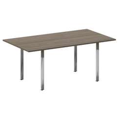 Metal System Direct Стол перег. П-обр. м/к БП.ПРГ-180 Вяз Благородный/Нержавеющая Сталь 1800*1000*75