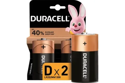 DURACELL PLUS D BL2 батарейка щелочная