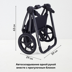 Детская коляска Rant Falcon Soft Therm 3 в 1 с автокреслом Evomax Black Black