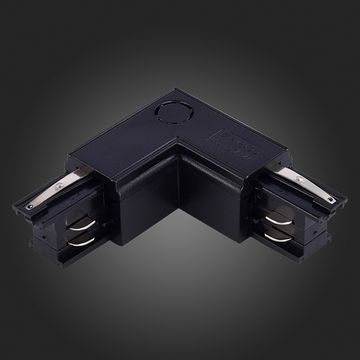 ST030.409.15L Угловой токоподвод левый для трехфазного шинопровода ST-Luce Черный TRACE