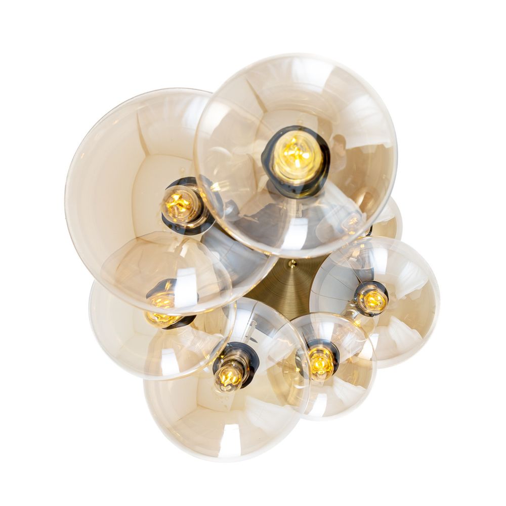 Citilux Томми CL102073 Люстра каскадная с янтарными шарами