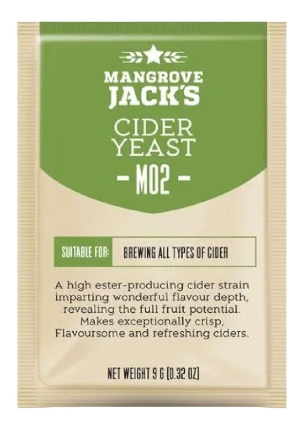 Дрожжи для сидра Mangrove Jack's "Cider M02" 9 г. 2 шт