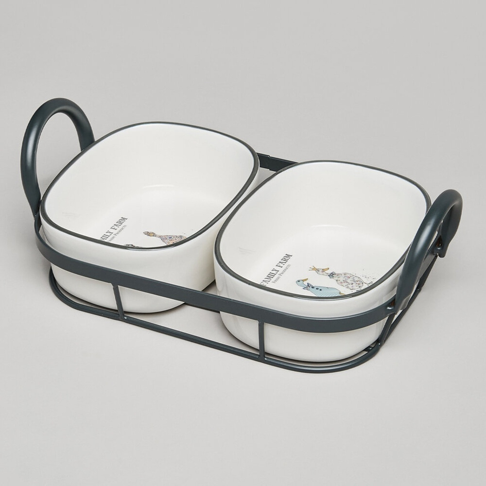 Набор форм 2шт 28,5*16*8,5см на металлической подставке "Family Farm"