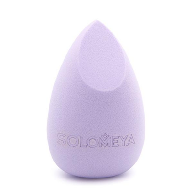 Solomeya Вытянутый спонж для макияжа с двойным срезом,Светло-Фиолетовый