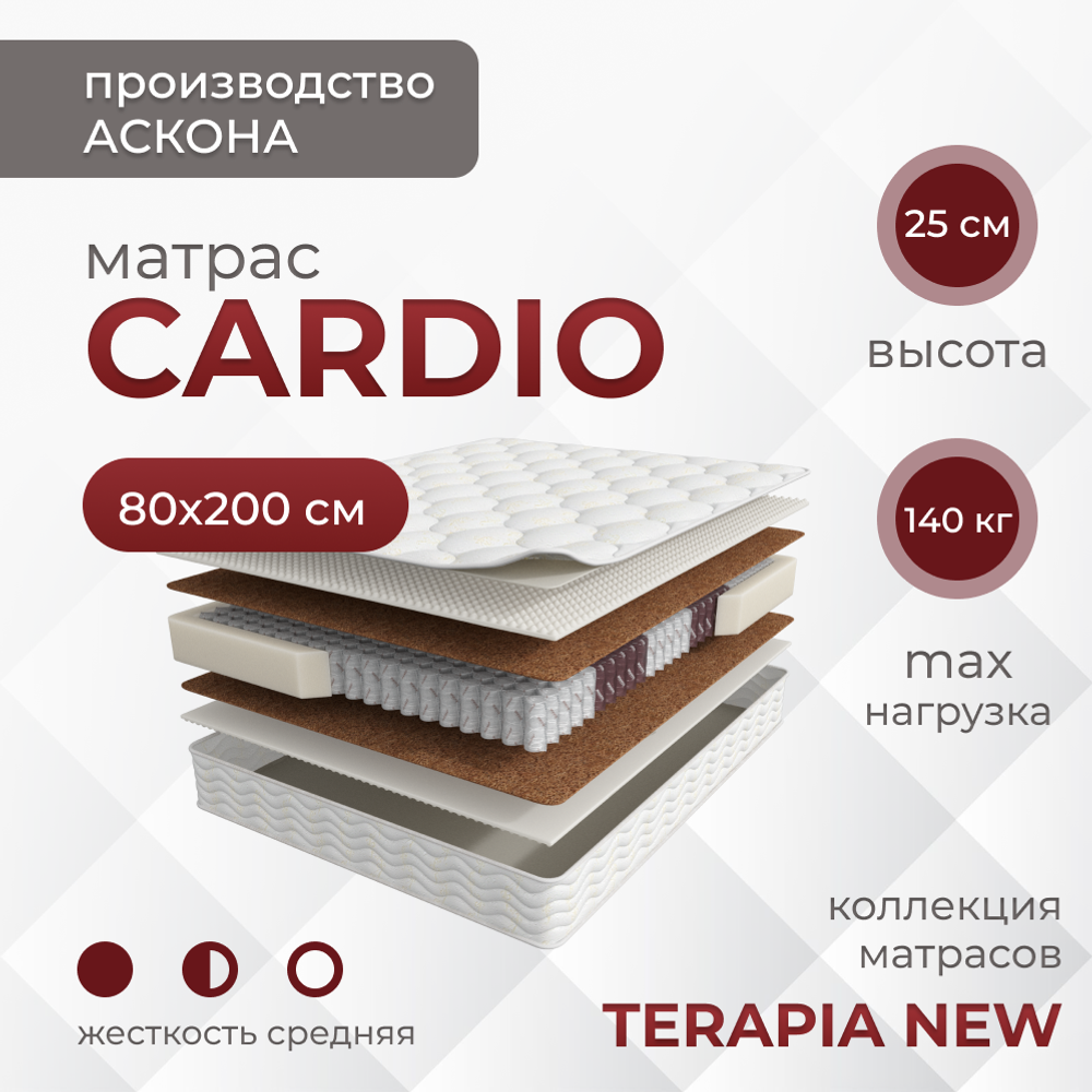 Матрас Askona TERAPIA NEW Cardio (Терапия Нью Кардио)