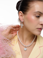 Серьги White Cross Dimonds Silver