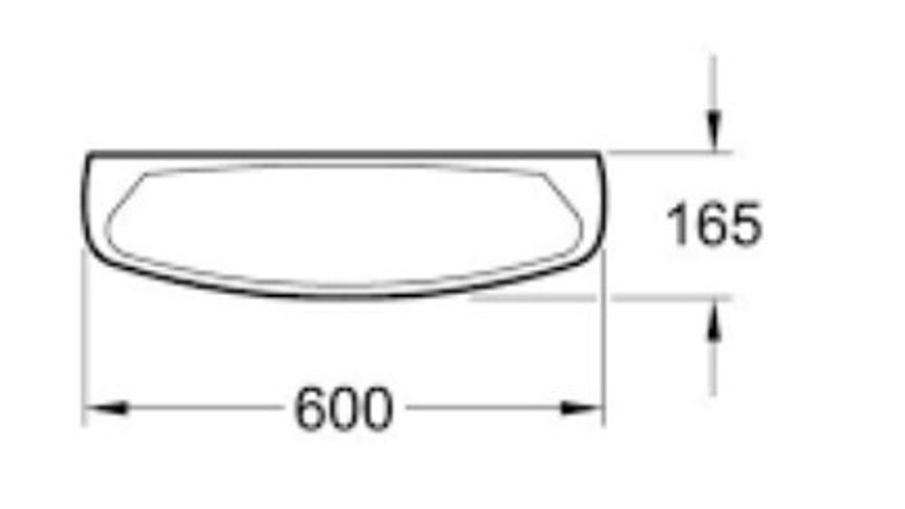 О. Ново полка 600x165 мм, арт. 78186001