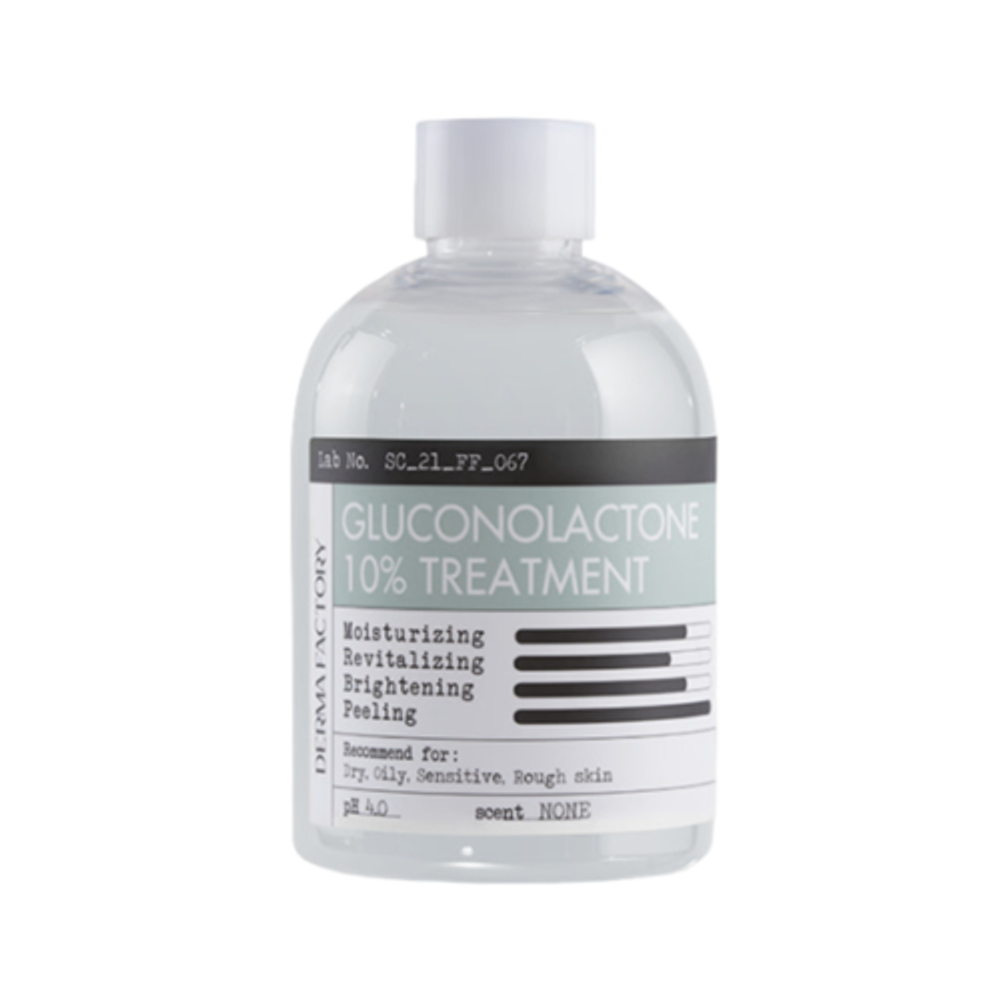 Derma Factory Гель-пиллинг для лица отшелушивающий - Gluconolactone 10% treatment, 250мл