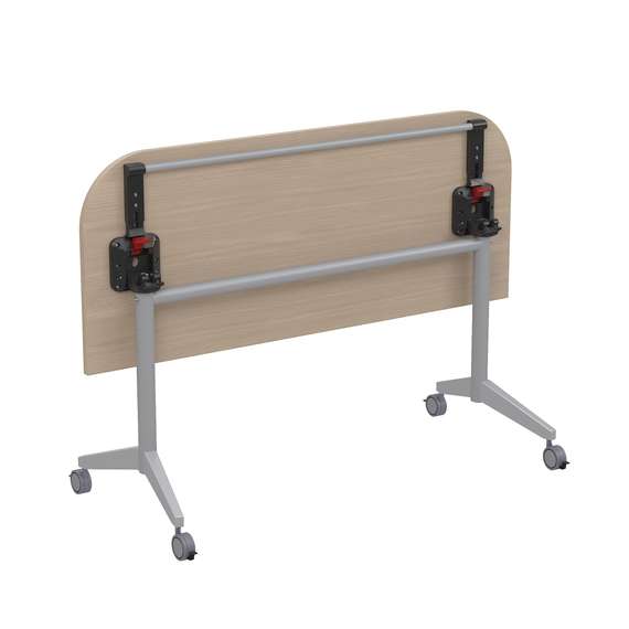 8ФСРР.102 Складной радиусный стол-трансформер с фиксаторами (1450*600*750)