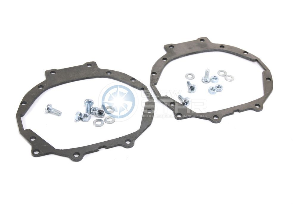 Mitsubishi Pajero 4 (2006-2014) под модуль Hella R New/Koito Q переходные рамки для замены линз (комплект, 2шт)