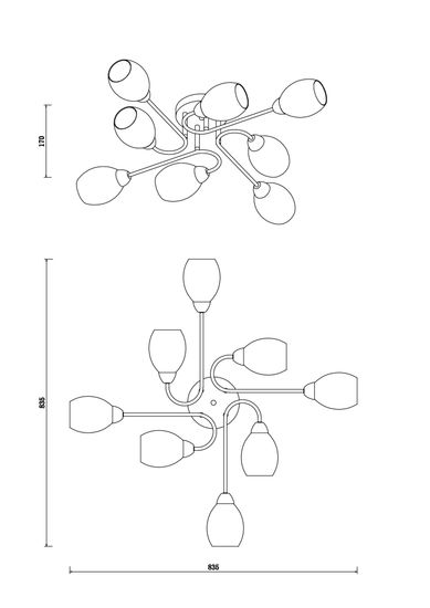 Люстра Freya FR5240CL-08B