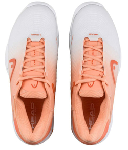 Женские Кроссовки теннисные Head Revolt Pro 4.5 - coral/white