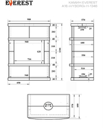 Камин EVEREST A16 «VYBORG» Н-1346 Талькохлорит